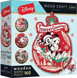 Puzzle in legno avventura natalizia MICKEY e MINNIE 160 pezzi