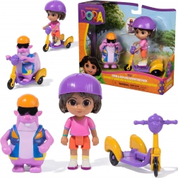 Dora e Tico – set di gioco Zoom & Explore con monopattino e accessori