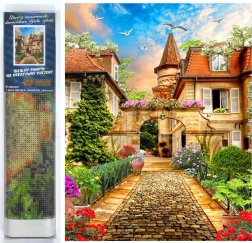 Pittura diamantata Città Vecchia 30x40 cm