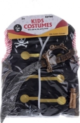 Costume da pirata per bambini con sciabola e accessori