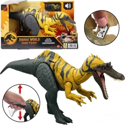 Statua dinosauro Ceratosuchops Jurassic World con ruggito selvaggio e parti mobili