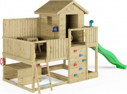 Parco giochi da giardino in legno FUNGOO Sweet House con scivolo
