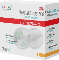 Coppette assorbilatte ultrassorbenti Akuku 30 pz
