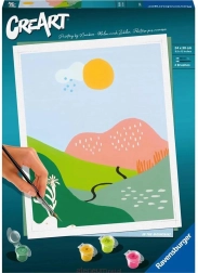 creart paesaggio minimalista pittura con i numeri ravensburger