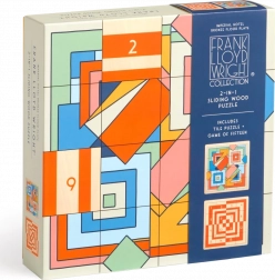 Puzzle scorrevole in legno Frank Lloyd Wright: Imperial Hotel 2-in-1 (16 pezzi)