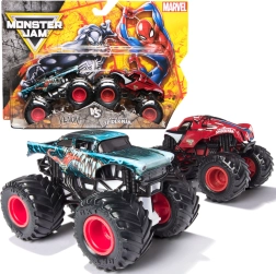 Monster Jam – set di 2 monster truck 1:64 VENOM e THE AMAZING SPIDER-MAN