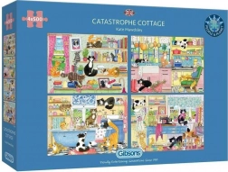Gibsons puzzle Cat-astrofe felina 4×500 pezzi