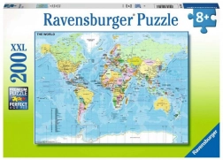 Ravensburger mappa del mondo – puzzle da 200 pezzi