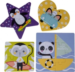 Set puzzle geometrici per bambini Gagagu 2–6 pezzi