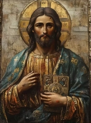 Pittura diamantata Gesù Cristo 30 × 40 cm