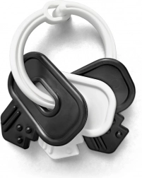 sonagli a chiave in bianco e nero per neonati