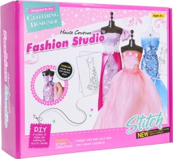 set creativo piccola stilista – tessuti colorati e accessori