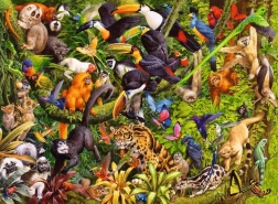 Puzzle Ravensburger Foresta pluviale tropicale XXL 200 pezzi