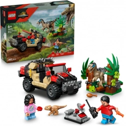 lego jurassic world fuga dal raptor con fuoristrada