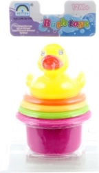 Bicchierini colorati con paperella per l'acqua