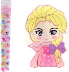 Clip con principessa – fermaglio decorativo in plastica (10 pz)