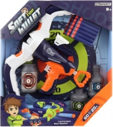 Balestra con dardi in gommapiuma e bersagli, gittata 20 m