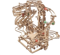 Pista a biglie meccanica in legno UGEARS con trasmissione a catena – puzzle 3D