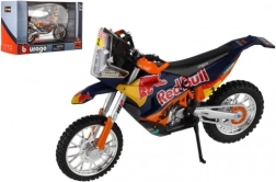 Modello in metallo della moto BBURAGO RED BULL KTM Rally Dakar 2019, 1:18