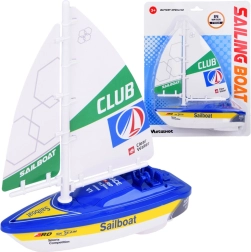 Barca a vela colorata per l’acqua a batterie – Blu