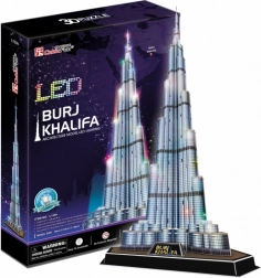 Puzzle 3D luminoso Burj Khalifa 136 pezzi