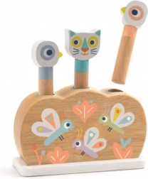 Giocattolo in legno animali pop-up arcobaleno Djeco