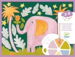 Djeco pittura con tavolozza nella giungla