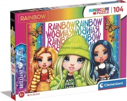 Puzzle Brillante Rainbow High: Poppy, Jade e Skyler 104 Pezzi