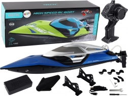 Motoscafo R/C 2.4G Luci 30 km/h Blu
