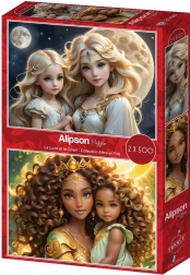 Puzzle Madre e Figlia: luna e sole 2×500 pezzi