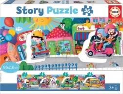 Puzzle Story trasporti in città 26 pezzi EDUCA
