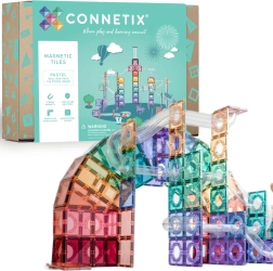 Connetix Pastel Ball Run set di costruzioni magnetiche 106 pz con pista per biglie