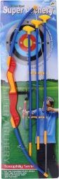 Set di tiro con l'arco in plastica per bambini 58 cm con 3 frecce
