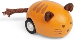 Animale a molla in legno Gatto arancione