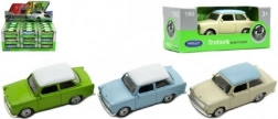 modello in metallo Trabant 1:60 di Welly, 7 cm, ruote libere, assortimento colori