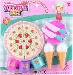 Set Colorato per Tagliare Torta con Accessori