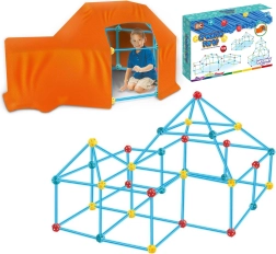 WOOPIE Grandi mattoncini da costruzione set tenda Cannucce Tubetti 128 pezzi