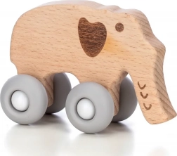 Elefante cavalcabile in legno per bambini