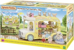 Autobus colorato SYLVANIAN FAMILIES – autobus multifunzionale a tre piani per personaggi