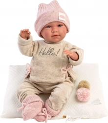 Bambola Mimi che piange con cuscino 42 cm