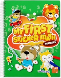 Scopri i numeri con adesivi – quaderno di attività educativo per bambini 3+