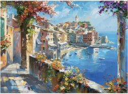 Puzzle Cittadina del Mediterraneo 1000 pezzi