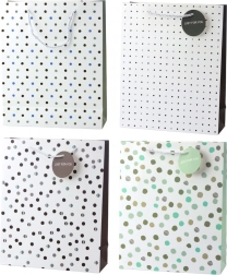 Borsa regalo con pois 32 x 26 x 10 cm