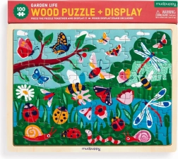 Puzzle in legno MUDPUPPY – Vita in giardino, 100 pezzi