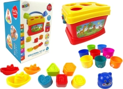 Secchiello educativo con tazze, piramide e barche