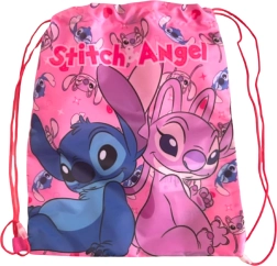 Sacca per bambini Lilo & Stitch rosa 40 × 35 cm