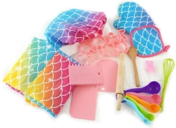 Plejo set da pasticceria per bambini con motivo arcobaleno