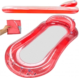 Materassino gonfiabile con schienale e rete per l'acqua rosso Bestway