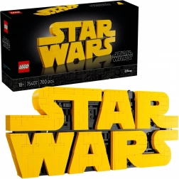 logo STAR WARS con mattoncini LEGO per adulti