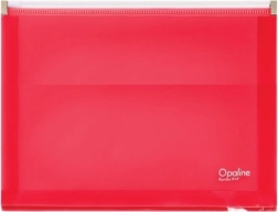 Busta rosa con zip A5 Opaline